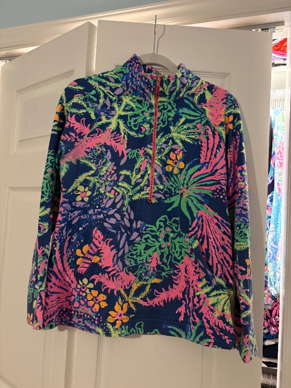 Lilly Pulitzer M 1/4 zip jacket